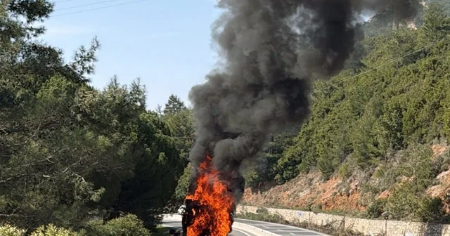 Yangın önlemi için temizlik yapılıyor haberinden bir saat sonra yangın çıktı Muğla Haberleri