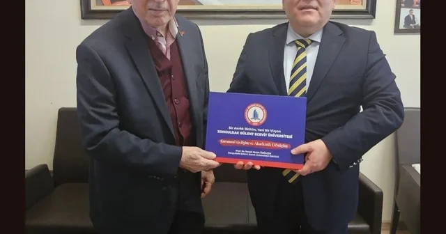 Cumhurbaşkanlığı Yüksek İstişare Kurulu Üyesi Köksal Toptan, Rektör Özölçer i makamında kabul etti Zonguldak Haberleri