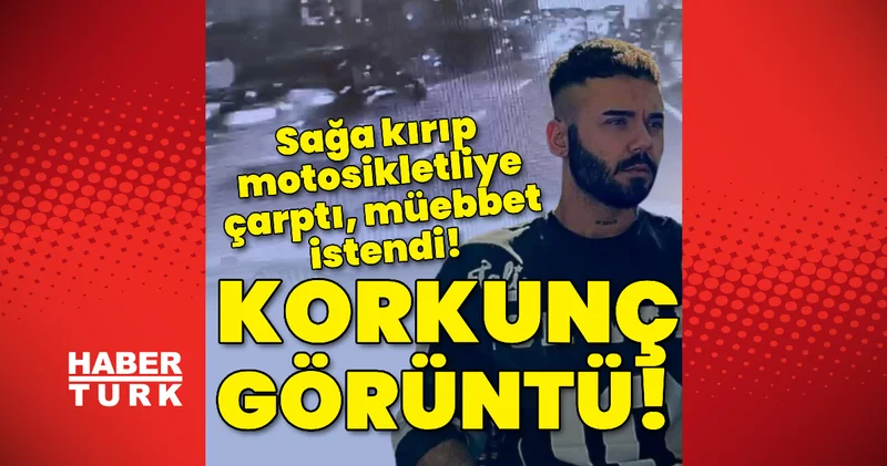Sağa kırıp motosikletliye çarptı! Korkunç görüntü! Son dakika haberleri