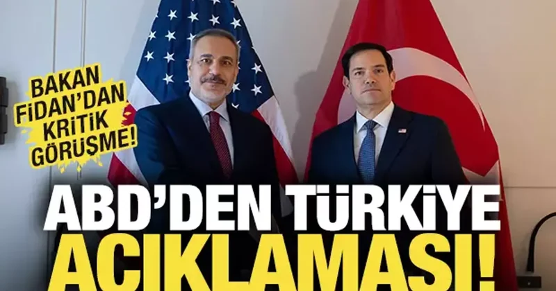 Bakan Fidan, Marco Rubio ile görüştü Türkiye ye desteğimiz tam
