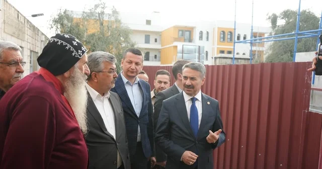 AK Partili Alkayış, 323 yıllık kilisedeki çalışmaları yerinde inceledi Adıyaman Haberleri