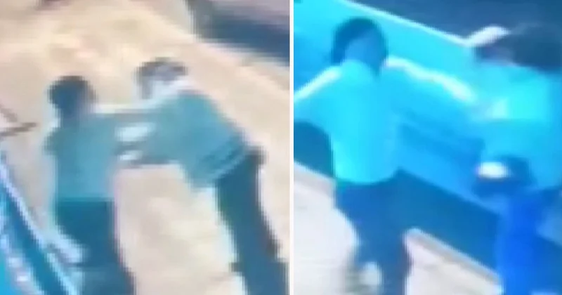 Esenyurt ta bir şahıs sokak ortasında iki kadını darp etti