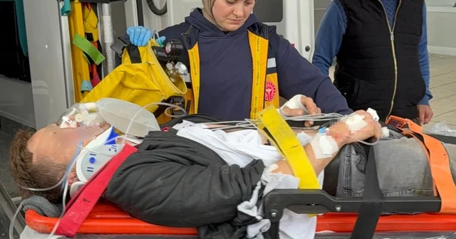 Ayvacık ta patpat devrildi: 1 yaralı Samsun Haberleri