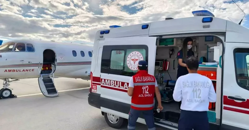 Kalp hastası bebek ambulans uçakla İstanbul’a sevk edildi