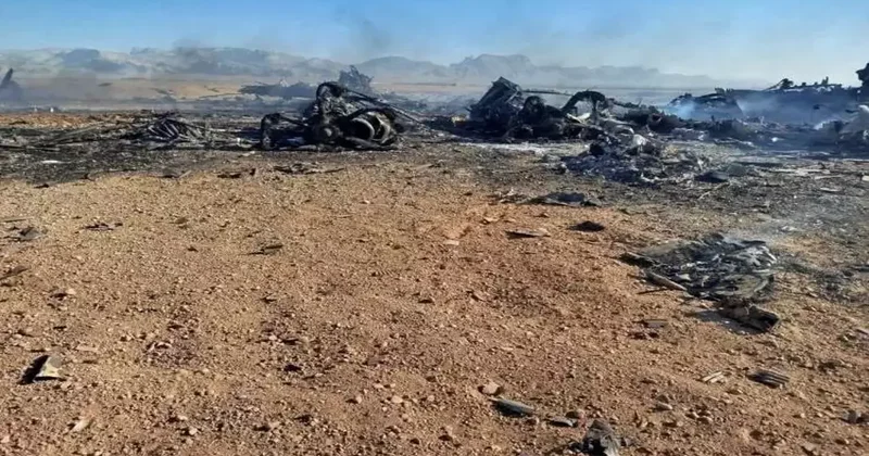 Düşen ABD uçağının görüntüleri.... İran Devrim Muhafızları paylaştı