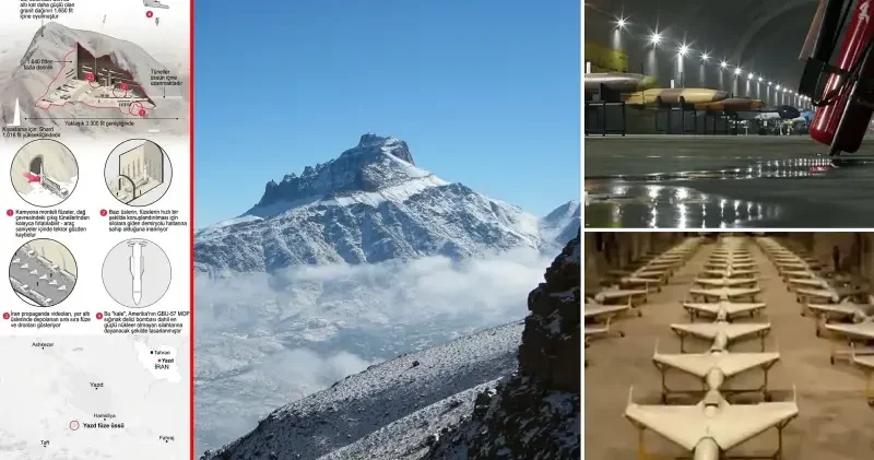 İran ın Aslan Dağı nın içindeki görünmez menfezleri ilk kez deşifre oldu: Sığınak delici bombalar bile vuramıyor Ortadoğu Haberleri