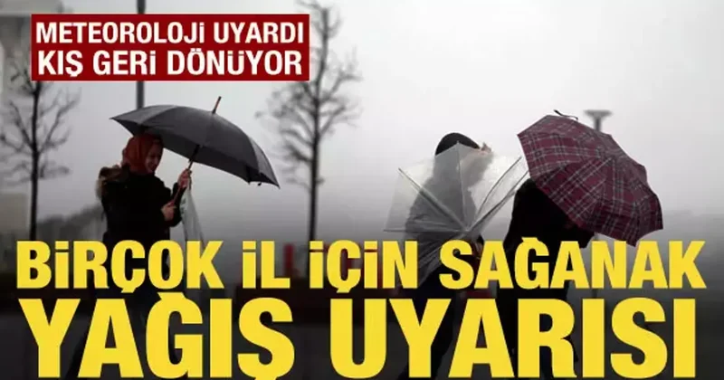 Sağanak yağış geri dönüyor: Meteoroloji uyardı! Hava 8 derecek düşecek