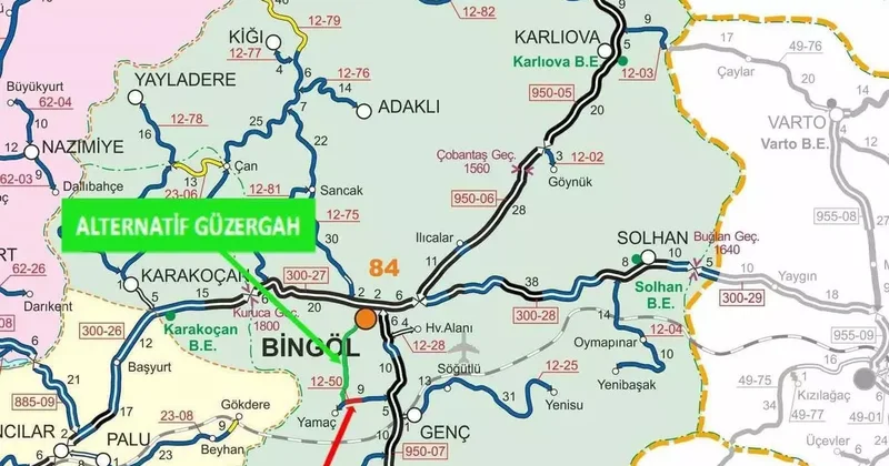 Bingöl’de heyelan tehlikesi