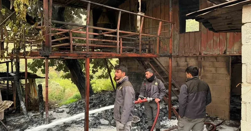 Alanya’da müstakil ev yangını korkuttu