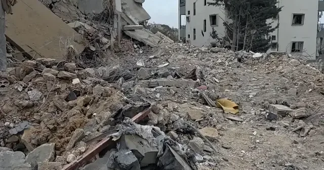 Lübnan da İsrail bombardımanı sonrası büyük yıkım: Oluşan tahribat kamerada VİDEO İZLE