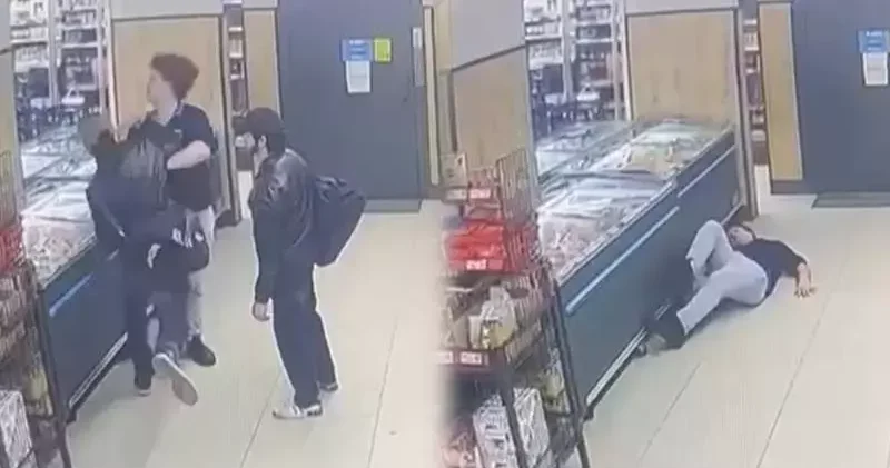 Küçükçekmece’de kendilerinden şüphelenen market çalışanına yumruk atıp kaçtılar