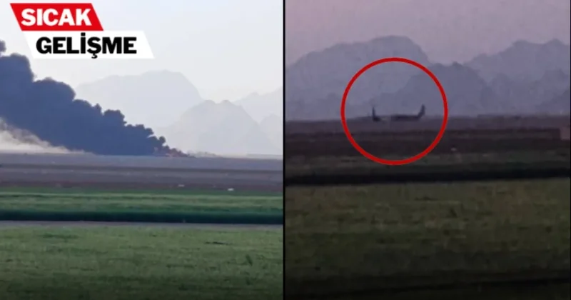 ABD nin iki uçağının alev alev fotoğrafı bu sabaha damga vurdu Sözcü Gazetesi