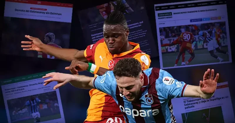 Dünya Trabzonspor Galatasaray maçını konuşuyor! Fenerbahçe ye umut verdi Yüzde yüz Afrika gecesi Fanatik Gazetesi Galatasaray (GS) Haberleri Spor