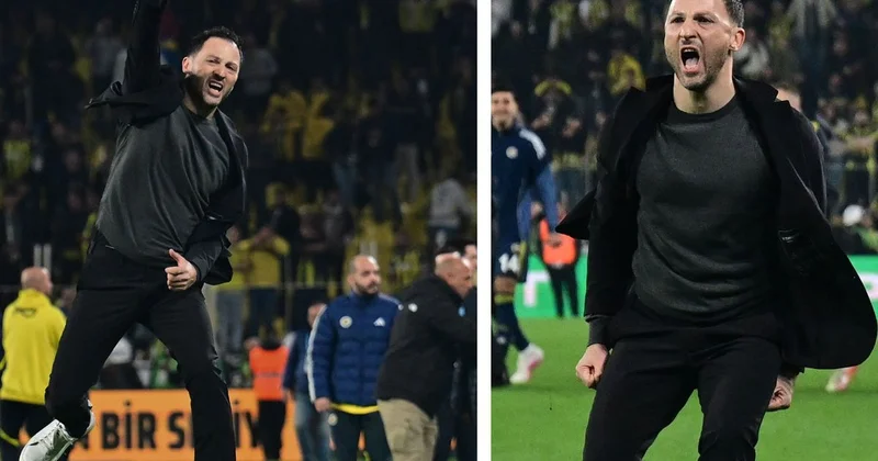 Domenico Tedesco galibiyetin ardından sevinçten çılgına döndü