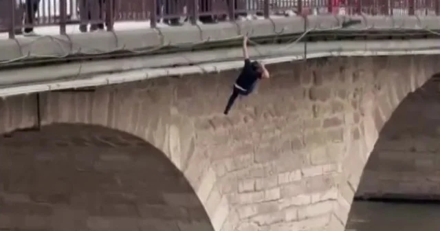 Köprüden nehre atlayan şahsı ekipler kurtardı: O anlar kamerada Amasya Haberleri