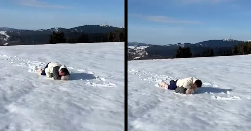 Galatasaray galibiyeti sonrası soluğu yaylada alan Fatih Tekke, Ali Yılmaz la güreşti