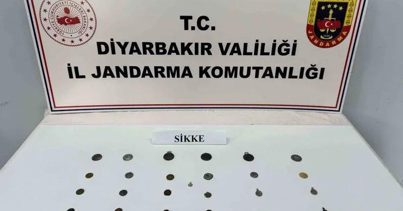 Diyarbakır’da tarihi eser kaçakçılığı operasyonu: 31 adet sikke ve obje ele geçirildi