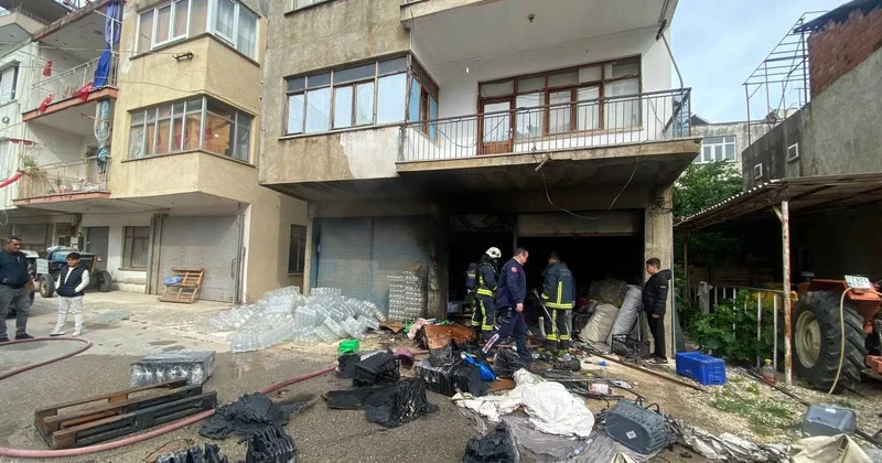 Antalya da depo yangını