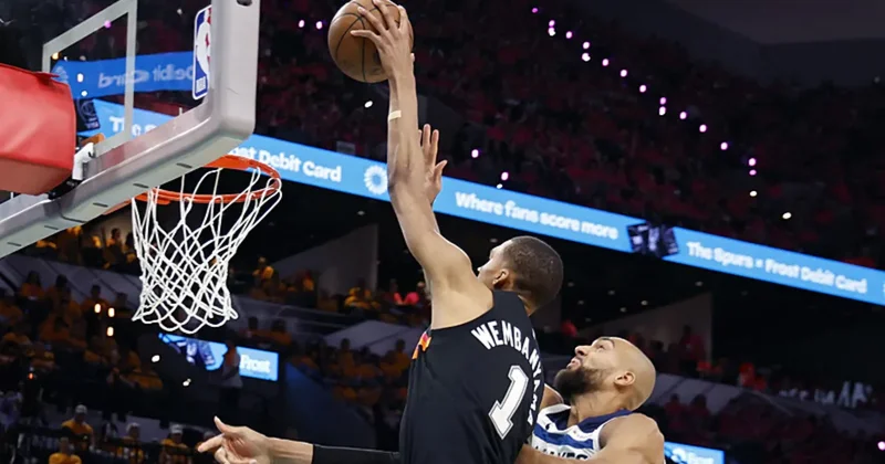 Wembanyama nın tarihi blok performansı Timberwolves ı durduramadı!