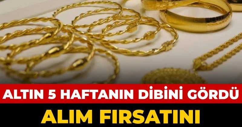 Altın 5 haftanın dibini gördü: Alım fırsatını yöntemiyle açıkladı