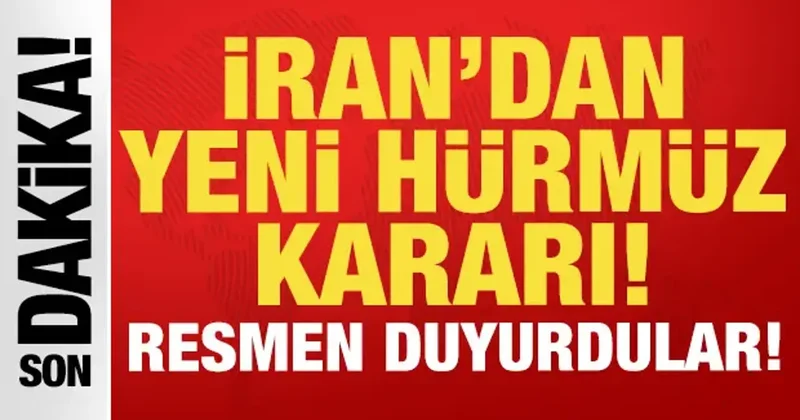 İran dan son dakika Hürmüz Boğazı kararı: Yeni gelişmeyi resmen duyurdular...