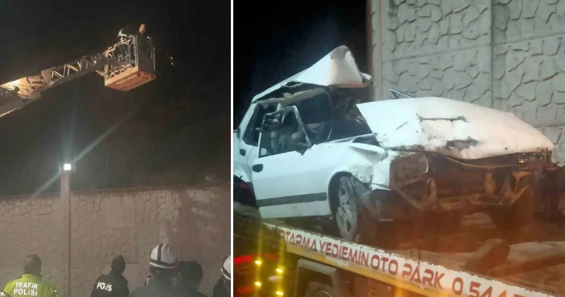 Şarampole yuvarlanan araçtan son anda atlayarak kurtuldular Karabük Haberleri