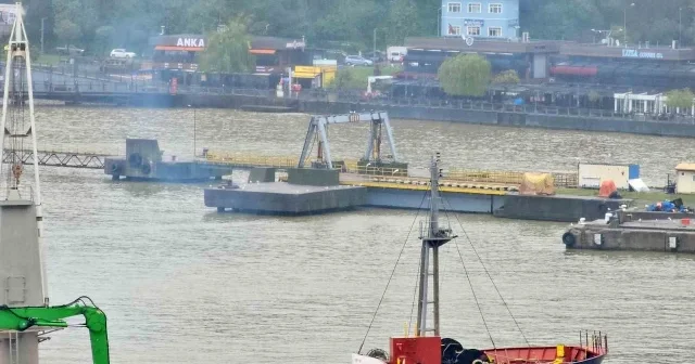 Zonguldak Limanı çamur nedeniyle sarı renge büründü VİDEO İZLE