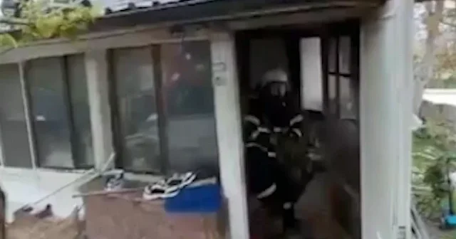 Burdur da çıkan yangında bir kişi yaralandı VİDEO İZLE