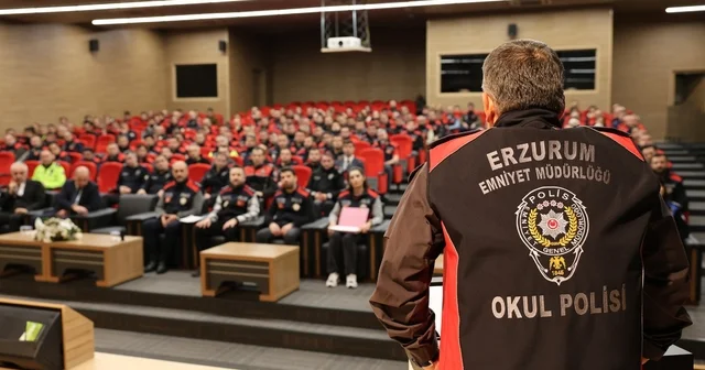 Erzurum Emniyeti nde Okul Polisi zirvesi Erzurum Haberleri