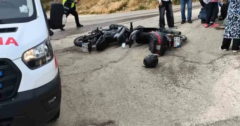 Keşan da motosiklet kazası: 2 yaralı