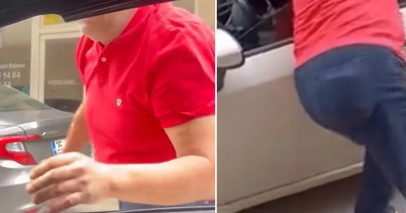 Otoparkta dehşet anları