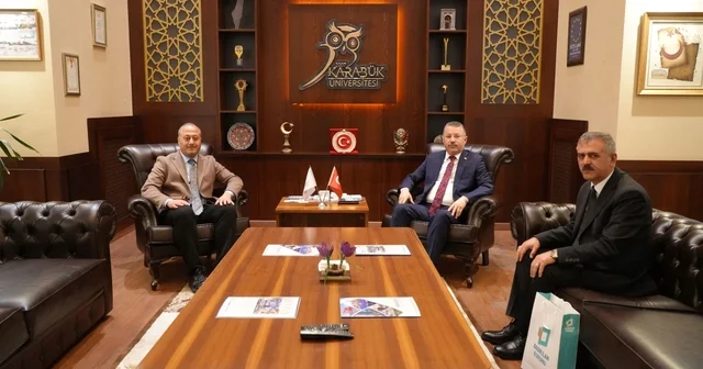 BİK Ankara Bölge Müdürü Çelik ten Rektör Kırışık a ziyaret Karabük Haberleri