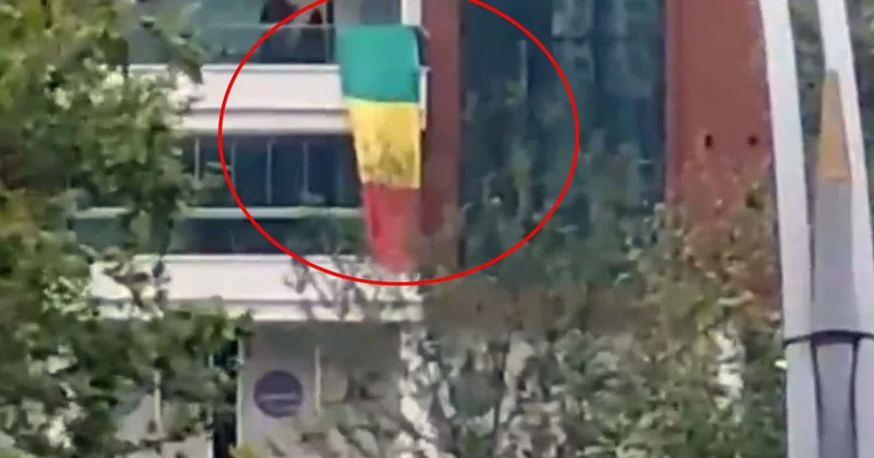 Şehri karıştıran bayrak! Polis evi bastı, gerçek sonradan ortaya çıktı