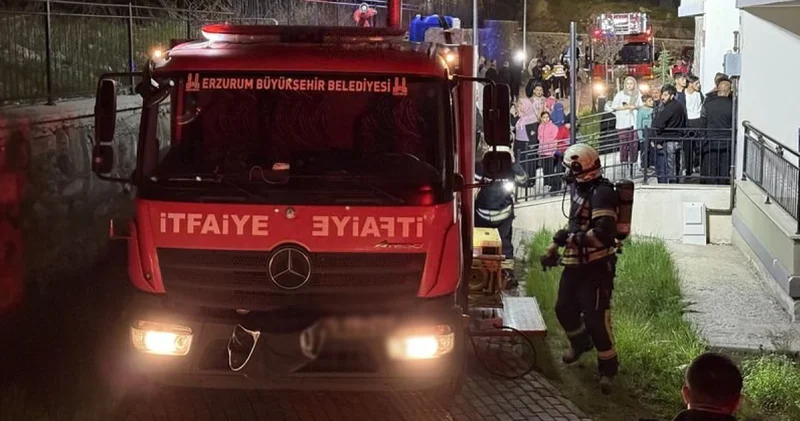 Erzurum da çıkan yangında diyaliz hastası kadın öldü Son dakika haberleri