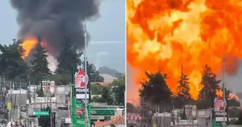 LPG yüklü 4 tanker peş peşe patladı, bölgeden 2 bin kişi tahliye edildi
