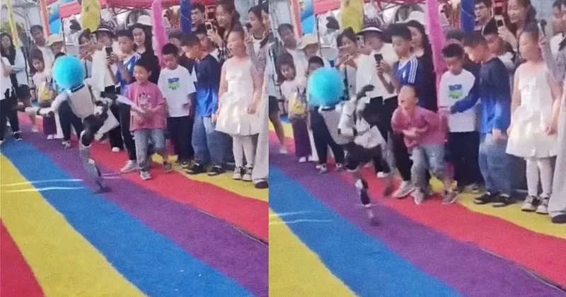 Çin de palyaço peruklu robot dehşeti! Sosyal medyada gündem oldu