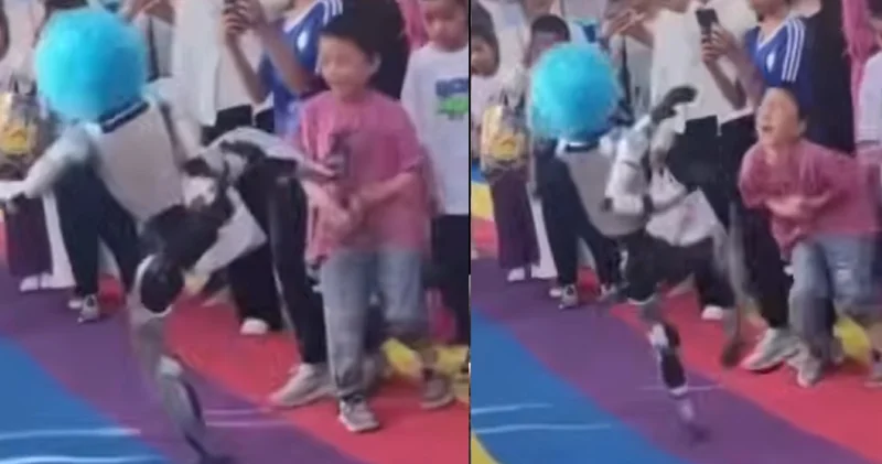 Robot çocuğu tekmeledi! Viral olay robotların güvenliğini gündeme taşıdı