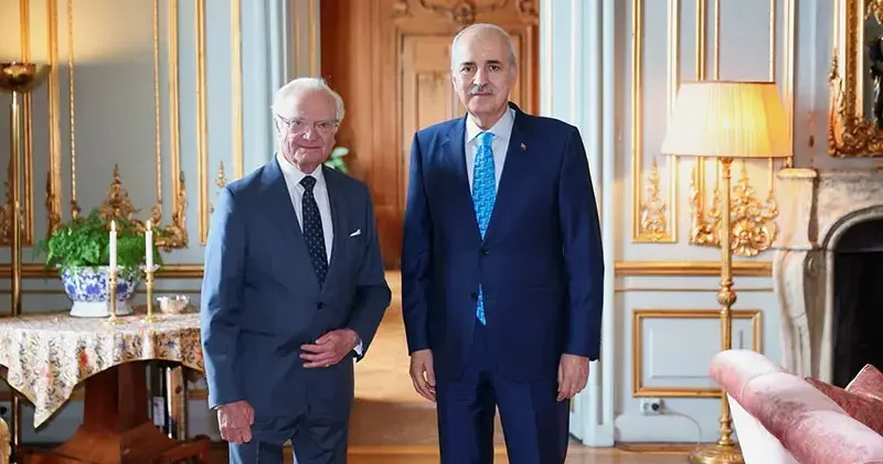 TBMM Başkanı Kurtulmuş, İsveç Kralı Gustaf tarafından kabul edildi