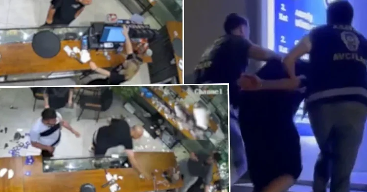 Avcılar da kafede taşkınlık böyle son buldu
