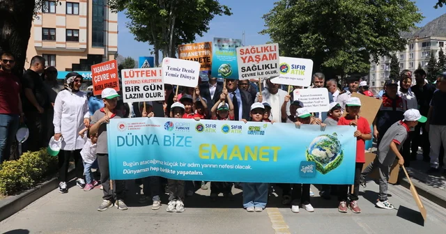 Amasya da Çevreye Saygı yürüyüşü yapıldı Amasya Haberleri