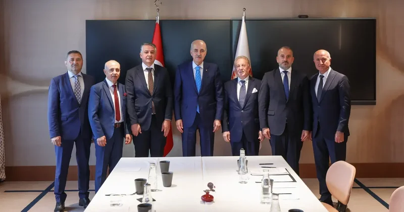 Meclis Başkanı Kurtulmuş, Stockholm de Süryani temsilcilerini kabul etti