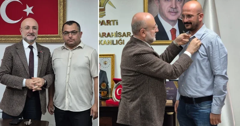 AK Parti Afyonkarahisar ailesi büyümeye devam ediyor: Partiye yeni katılanlara rozet takıldı Afyonkarahisar Haberleri