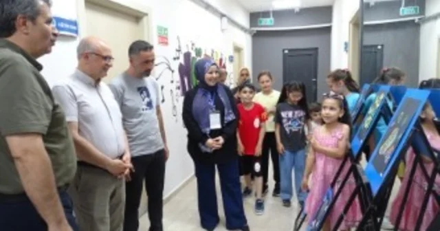 Minik ressamların büyük eserleri göz doldurdu Balıkesir Haberleri