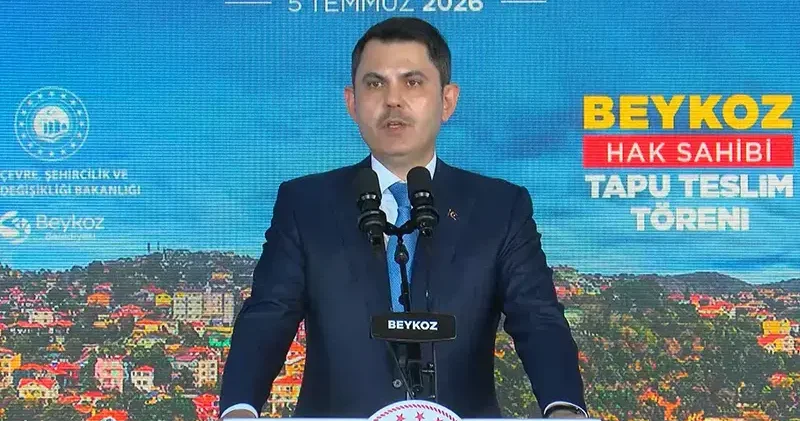 Bakan Kurum: Beykoz da bin 71 hak sahibi kardeşimize tapularını teslim ediyoruz
