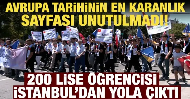 200 öğrenciden anlamlı hareket: İstanbul’dan Srebrenitsa ya, İnsanlığın İzindeyiz!