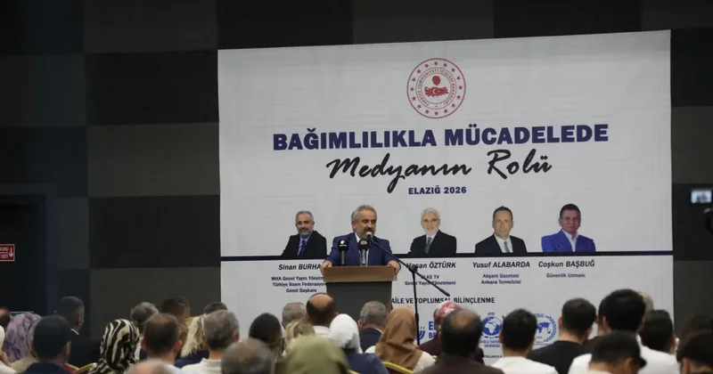 Elazığ daki panelde çağın vebası bağımlılığa karşı medya uyarısı