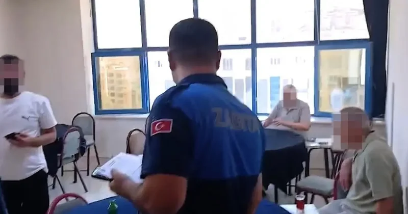 Kumar oynandığı tespit edilen ruhsatsız iş yeri mühürlendi