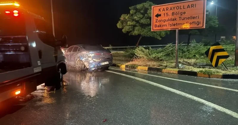 Alaplı Akçakoca yolundaki kazada 5 kişi yaralandı