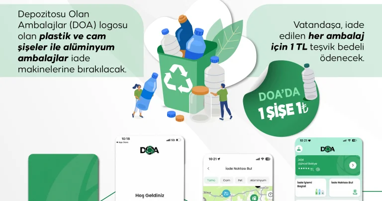 DOA makineleriyle 1,5 milyon ambalaj toplandı