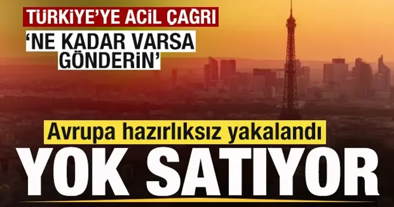 Avrupa da yok satıyor! Türkiye den acil istedi! Elinizde ne kadar varsa gönderin